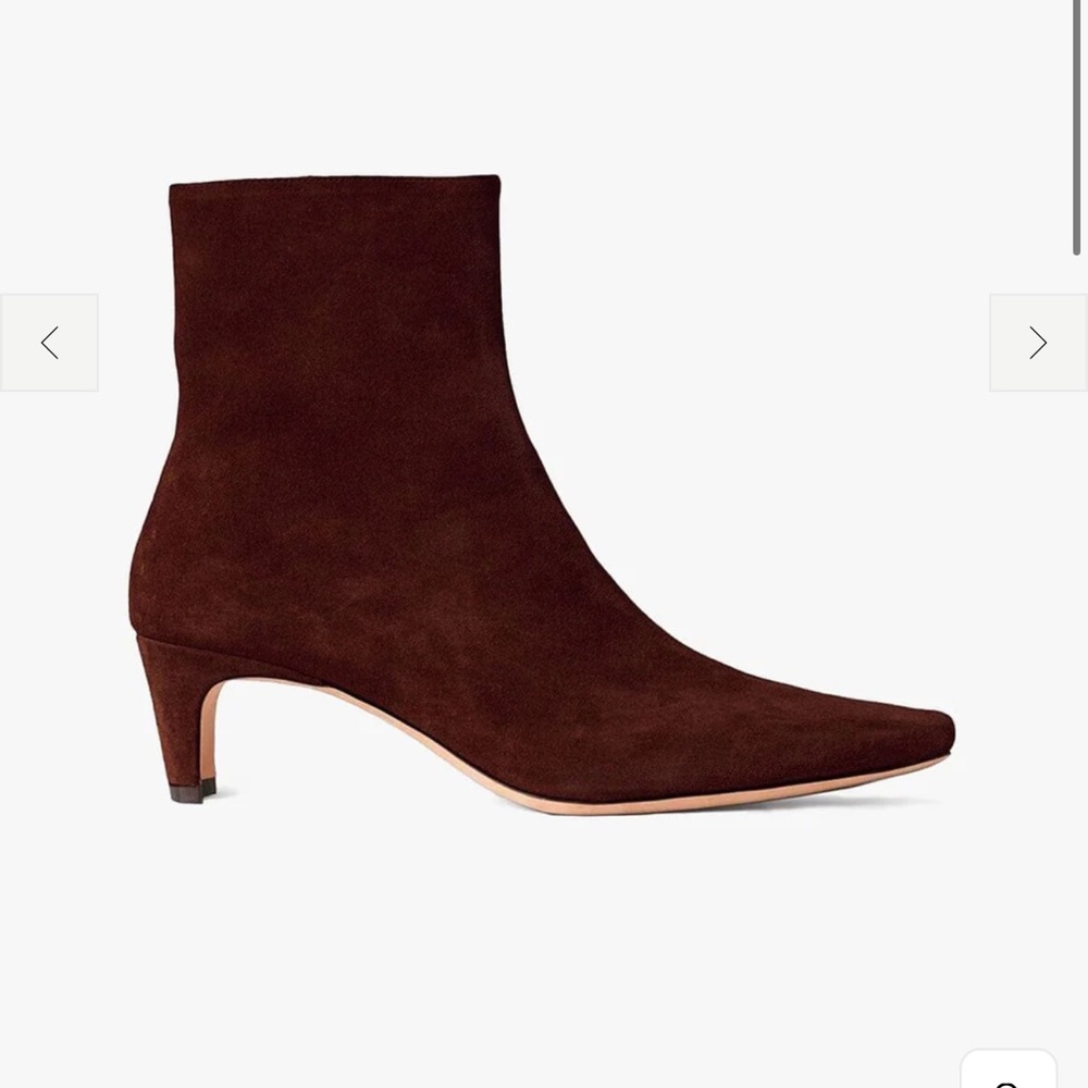 STAUD Wally Ankle Boot Mahogany Suede **worn once** 39